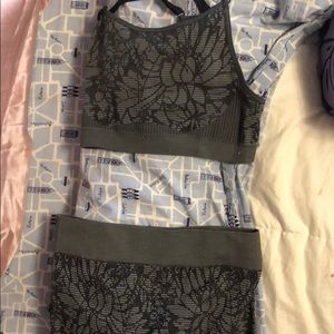 Fabletics top and pants.